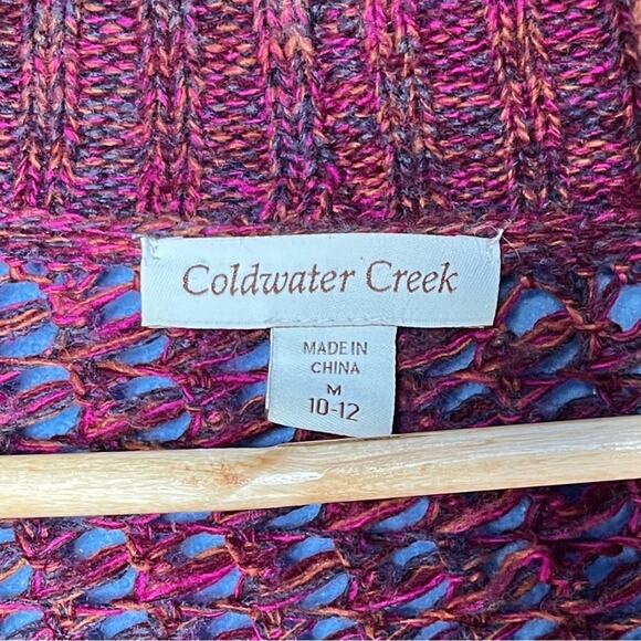 Coldwater Creek wool blend open front knit cardigan size Medium - Picture 6 of 7